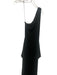 Alice & Olivia Size 6 Black Polyester Pulled one shoulder Attached Sash Dress Black / 6