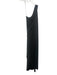 Alice & Olivia Size 6 Black Polyester Pulled one shoulder Attached Sash Dress Black / 6
