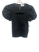 Hyacinth House Size M Black Cotton Blend Ribbed Detail Front peek a boo Top Black / M