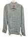 Orlebar Brown NWT Size XXL Light blue Linen Solid Button Up Long Sleeve Shirt Light blue / XXL