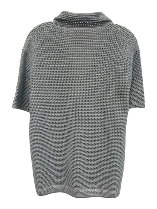 Orlebar Brown Like New Size M Gray Cotton Blend Knit Polo Men's Short Sleeve Gray / M