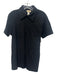 Diesel Size L Black Cotton Solid Polo Men's Short Sleeve Black / L