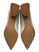 Franco Sarto Shoe Size 7.5 White & Gold Leather Pointed Toe Bow Detail Pumps White & Gold / 7.5