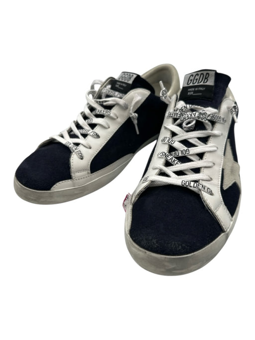 Golden Goose Shoe Size 46 NWT Navy & White Suede Solid Sneaker Men's Shoes Navy & White / 46