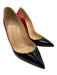 Christian Louboutin Shoe Size 39.5 Black & Red Patent Leather Pointed Toe Pumps Black & Red / 39.5
