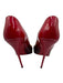 Christian Louboutin Shoe Size 39.5 Black & Red Patent Leather Pointed Toe Pumps Black & Red / 39.5