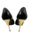 Tom Ford Shoe Size 40 Black & Gold Patent Leather Pointed Toe Gold Heel Pumps Black & Gold / 40