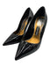 Tom Ford Shoe Size 40 Black & Gold Patent Leather Pointed Toe Gold Heel Pumps Black & Gold / 40
