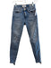 Frame Size 24 Medium Wash Cotton High Rise Skinny Fray hem Jeans Medium Wash / 24