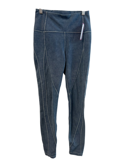 Lululemon Size 4 Washed Blue No Fabric Tag High Rise Ribbed Seam Detail Leggings Washed Blue / 4