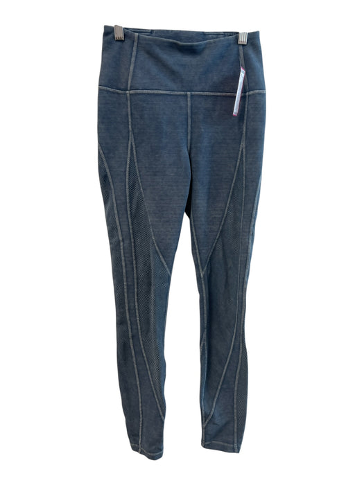 Lululemon Size 4 Washed Blue No Fabric Tag High Rise Ribbed Seam Detail Leggings Washed Blue / 4