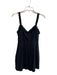 Reformation Size 4 Black Tencel Sleeveless Lace Overlay Elastic Strap Dress Black / 4