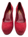 Yves Saint Laurent Shoe Size 36 Burgundy Suede Platform Almond Toe Pumps Burgundy / 36