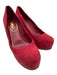 Yves Saint Laurent Shoe Size 36 Burgundy Suede Platform Almond Toe Pumps Burgundy / 36