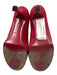 Yves Saint Laurent Shoe Size 36 Burgundy Suede Platform Almond Toe Pumps Burgundy / 36