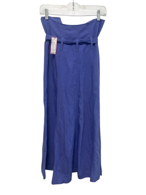 Mara Hoffman Size 2/00 Purple Tencel Smocked Detail High Waist Crop Skirt Set Purple / 2/00