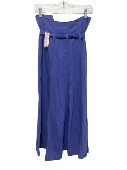 Mara Hoffman Size 2/00 Purple Tencel Smocked Detail High Waist Crop Skirt Set Purple / 2/00