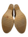 Palomitas Shoe Size 37 Brown, White, Tan Ponyhair Raffia Peep Toe Wedges Brown, White, Tan / 37