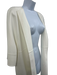 Michael Kors Collection Size 10 White Cotton Blend Open Front 1/2 Sleeve Jacket White / 10