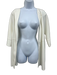 Michael Kors Collection Size 10 White Cotton Blend Open Front 1/2 Sleeve Jacket White / 10