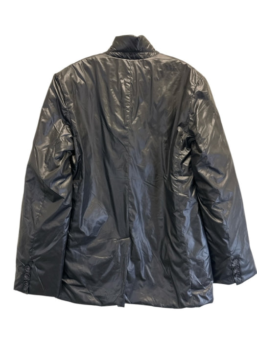 Cynthia Rowley Size M Black Polyester filet crochet Quilted Flap Pockets Jacket Black / M
