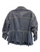 Cinq a Sept Size XL Dark Wash Cotton Blend Denim Scrunch Sleeve Jacket Dark Wash / XL