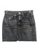 Rag & Bone Size 25 Charcoal Gray Cotton Denim Raw Hem Button & Zip Fly Skirt Charcoal Gray / 25