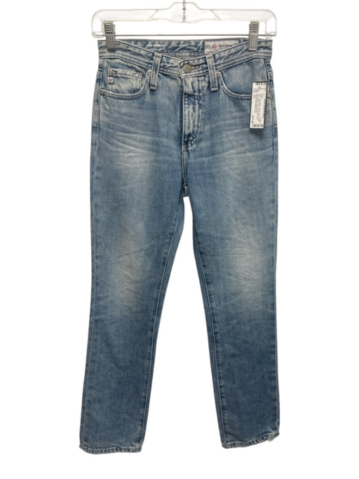 AG Adriano Goldschmied Size 23 Light Wash Cotton Denim High Rise Jeans Light Wash / 23