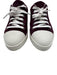 Prada Sport Shoe Size 37.5 Maroon Purple & White Leather Upper Suede Sneakers Maroon Purple & White / 37.5