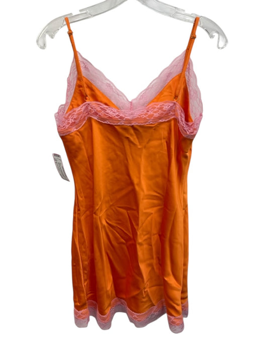 Show Me Your Mumu Size S Orange & Pink Polyester Spaghetti Strap Lace Trim Dress Orange & Pink / S