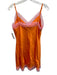 Show Me Your Mumu Size S Orange & Pink Polyester Spaghetti Strap Lace Trim Dress Orange & Pink / S