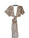 Hudson Gray Size L White & Orange Cotton Cut Outs Tree Branches Tie Front Dress White & Orange / L