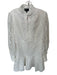 Bardot Size XL White Polyester Lace Long Sleeve high neck Quarter Button Dress White / XL