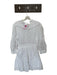 Love Shack Fancy for Target Size M White Cotton 3/4 Sleeve High Neck Mini Dress White / M