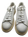 Alexander McQueen Shoe Size 37 Off White Leather Silver Detail Platform Sneakers Off White / 37