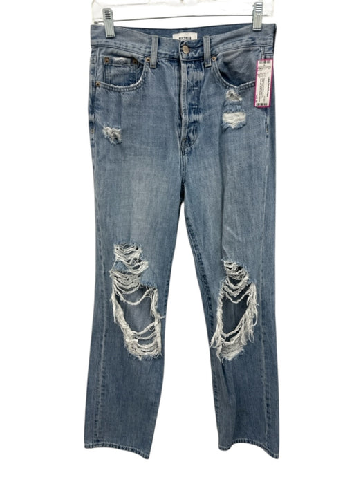 Pistola Size 27 Light Wash Cotton Blend Denim Distressed Button Fly Jeans Light Wash / 27