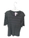 Sol Angeles x Anthropologie Size XL Black & Silver Rayon Blend Short Sleeve Top Black & Silver / XL
