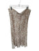 J Crew Size XXL Tan & White Cupro Blend Animal Print Maxi Bias Cut Skirt Tan & White / XXL