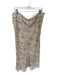 J Crew Size XXL Tan & White Cupro Blend Animal Print Maxi Bias Cut Skirt Tan & White / XXL