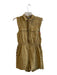 Mon Renn Size M Yellow No Fabric Tag Linen Blend Collar Button Up Romper Yellow / M
