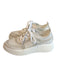 Coconuts by Matisse Shoe Size 6 Off White Leather Stitch Detail Round Toe Shoes Off White / 6