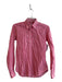 Ann Mashburn Size Medium Red & White Cotton Checked Collared Long Sleeve Top Red & White / Medium