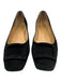 Ann Mashburn Shoe Size 39 Black Suede leather Buckle Square Low Heel Loafers Black / 39