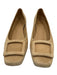 Ann Mashburn Shoe Size 39 Beige Suede leather Bucket Square Toe Low Heel Loafers Beige / 39