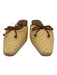 Staud Shoe Size 39.5 Beige & Brown Raffia Leather Detail Bow Detail Flats Mules Beige & Brown / 39.5