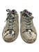 Golden Goose Shoe Size 39 Gray & Blue Suede Snake Print Low Top Lace Up Sneakers Gray & Blue / 39