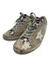 Golden Goose Shoe Size 39 Gray & Blue Suede Snake Print Low Top Lace Up Sneakers Gray & Blue / 39