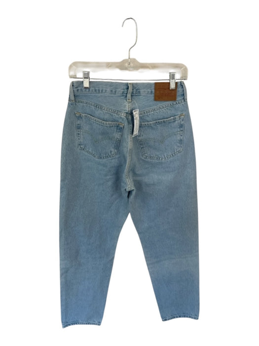 Levis Size 27 Light Wash Cotton Blend High Waist Straight Leg Button Fly Jeans Light Wash / 27