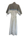 Daily Practice Size Small White, Blue, Red Cotton Short Sleeve Quarter Zip Dress White, Blue, Red / Small