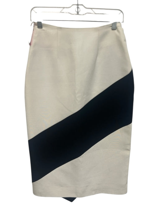 Acler Size 4 Black & White Acetate Blend High Rise Abstract Print Maxi Skirt Black & White / 4
